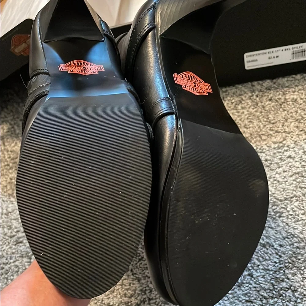 Harley-Davidson Black Combat Moto Boots with Buckle Straps-NWT - Picture 7 of 7